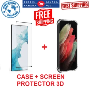 Case AND Screen Protector AND Camera Lens for Samsung S23 S22 S21 S20 ULTRA PLUS - Picture 1 of 8
