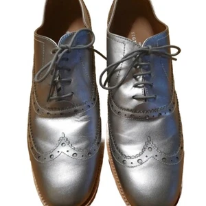 Next Signature Mens Shoes Size 9 Silver - Picture 1 of 4