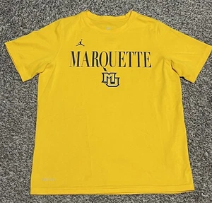 Nike Jordan Jumpman  Marquette T shirt Yellow Athletic Cut Youth Large - Picture 1 of 3