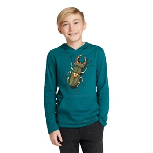 CAT & JACK Boys' Long Sleeve Hooded Graphic T-Shirt In Blue, XS (4/5) - Picture 1 of 3