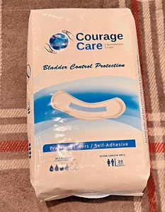 Courage Care New Daily Incontinence Pad Maximum Absorbency 20 Ct Extra Length - Picture 1 of 1