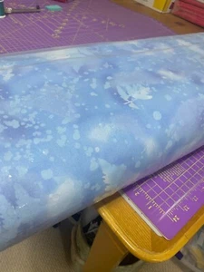 2 yds Benartex Fabric Fossil Fern Sky 100 % Cotton 72 x 108 - Picture 1 of 6