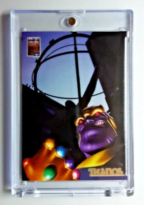 1997 Fleer/Skybox. Marvel Premium Card 44 THANOS.  FREE ONE-TOUCH-HOLDER - Image 1 of 2