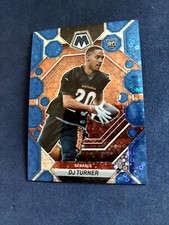 DJ Turner 2023 Mosaic Blue No Huddle Rookie Card  #64/75 Bengals
