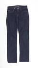 Earl Jean Womens Blue Cotton Straight Jeans Size 28 in L34 in Regular Zip