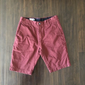 Volcom Mens 28” Brick red Chino Shorts - Picture 1 of 10