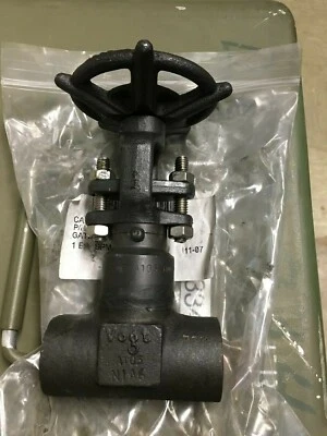Flowserve PN 2801 Vogt Threaded Ends NPT 1/2" 800 Wedge Gate Valve A105 1975 PSI - Image 1 of 4