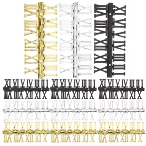 12Pcs Uhr-Bausatz Selber Machen Zifferblatt Mit Römischen Ziffern - Bild 1 von 12