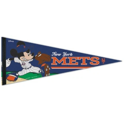NEW YORK METS MICKEY MOUSE DISNEY PREMIUM QUALITY PENNANT 12"X30" BANNER Cover