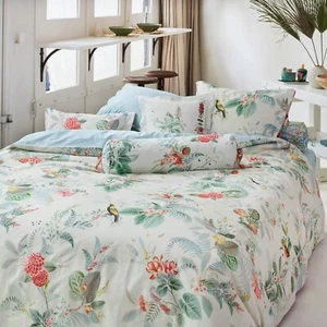 Pip Studio Bettwäsche Baumwoll Perkal Floris in Weiß 155x220cm UVP 109,95 - Bild 1 von 3