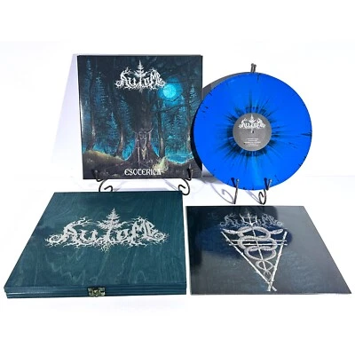 AUTOMB Esoterica Gatefold LP Blue Splatter Vinyl Wood Boxset Marduk - Image 1 of 4