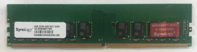 Geniune Synology RAM 8GB DDR4 2400 ECC DIMM for Synology DiskStatation - Image 1 of 2
