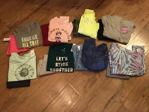 NWT~Girls size 8 clothes lot of 16 Pcs.~Fall /Winter Outfits~Disney, Old Navy,SO - Picture 1 of 4