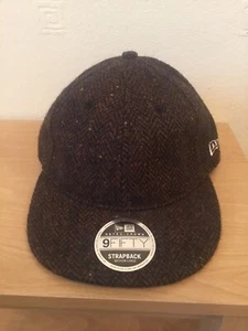 New Era Harris Tweed 9Fifty Retro Crown StrapBack Cap Medium/Large NEW - Picture 1 of 5