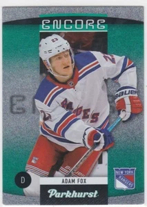 Parkhurst Upper Deck Encore 2020-21 Adam Fox #E-6 New York Rangers inserto de lámina - Imagen 1 de 2
