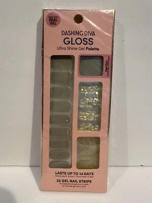Dashing Diva Gloss Ultra Shine Gel Palette 32 Nail Strips GS54 All Lined Up NEW - Image 1 of 3