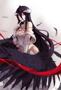 Anime albedo overlord corna ali occhi gialli ragazze tappetino da gioco - Foto 1 di 1