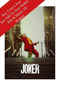 Joker Movie Poster – DC Movie Wall Art A2 A3 A4 Print Buy 2 Get 2 Free - Picture 1 of 12