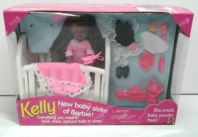 Vintage KELLY AA Baby Sister of Barbie Bedtime Fun  1994 Mattel New in Box  - Image 1 of 4