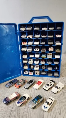 Mattel Hot Wheels Blue 48 Car Carrying Case Filled with 58 Cars! 2000s (Box 2) - Image 1 of 4