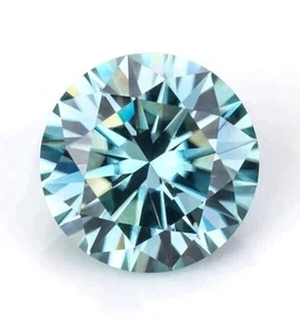 2.2ct Blue Lab Grown Diamond VVS1 Round Brilliant Cut Loose Gemstone for Jewel - Picture 1 of 2