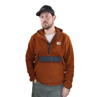 Chaqueta polar Sherpa con capucha The North Face Campshire para hombre M pulóver naranja óxido Foto 1 de 4