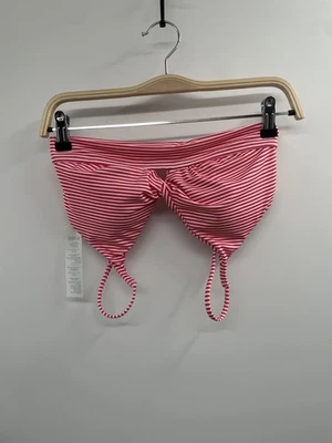 Top de bikini Carve Designs para mujer pequeño rojo blanco a rayas torcido delantero traje de baño nuevo con etiquetas Foto 1 de 4