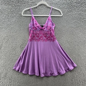 Cosabella Chemise Womens Small Purple Pink Lace Babydoll Nightgown Nightie - Picture 1 of 12