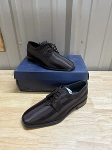 Giorgio Brutini braun gestreift elegante Schuhe Herren Größe 9 Lagernr.: 810072 - Bild 1 von 10