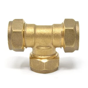 Klemmung 15 mm gleiches T-Stück Kupferrohr Sanitär Fitting Verbinder kein Löten - Bild 1 von 6
