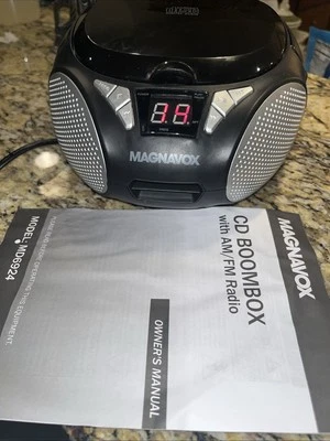 Boombox CD portátil Magnavox MD6924 AM/FM/CD/probado y funcionando Foto 1 de 4