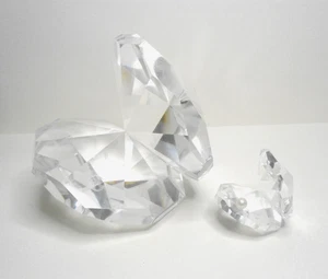 PAIR, Hadrian Crystal Oyster Clam Shell Ornament - Glass, Xmas Christmas Gift g2 - Picture 1 of 12