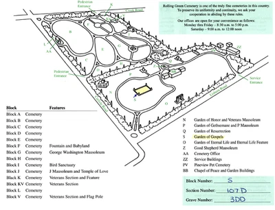 Dos parcelas de cementerio y bóvedas funerarias (cementerio verde rodante en Camp Hill, Pensilvania) Foto 1 de 3
