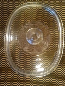 Tapa de vidrio ovalada de repuesto Pyrex Clear F-12-C SOLO (para cazuela de 1,5 cuartos de galón) - Imagen 1 de 6