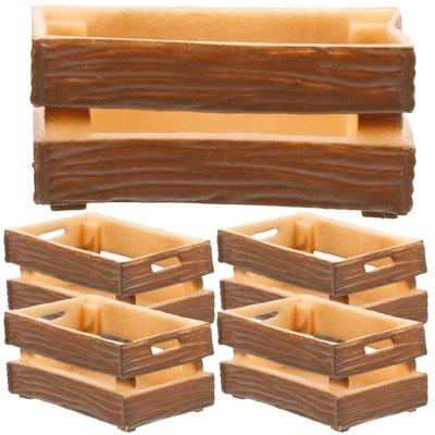  5 Pcs Wooden Frame Decoration Dollhouse Scenery Props Mini Furniture for - Image 1 of 4