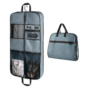 43" Premium Gusseted Travel Garment Bag Heavy Duty Hanging Suit Bag Foldable ... - Picture 1 of 9