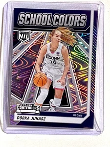 2025 Panini Contenders School Colors Wavy #5 DORKA JUHASZ UConn /199 SP - Picture 1 of 2