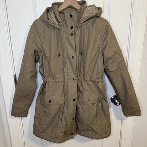 Natural Reflections Women’s Utility Coat Tan Brown Size Large Winter Parka - Picture 1 of 7