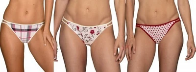Nuevo 3 pares de bragas de bikini Vanity Fair Illumination tanga vacaciones talla 7 L nuevas con etiquetas Foto 1 de 4
