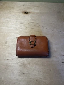Coach Tabby Medium Leather Brown Wallet - Picture 1 of 11