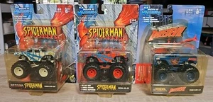 3 Monster Machines Carolina Crusher & Dragon Slayer Monster Trucks Sealed Marvel - Picture 1 of 8