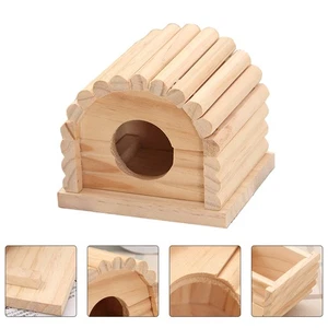 Pequeños suministros para mascotas hámster cabina cama casa Guinea casa, escondites - Imagen 1 de 12