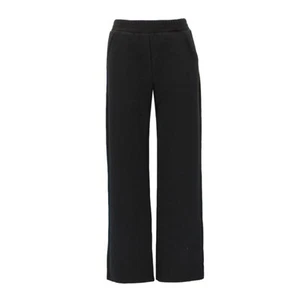 Women's Fleece Lined Pants Warm Winter Lounge Trousers with Pockets Elastic Wais - Picture 1 of 12