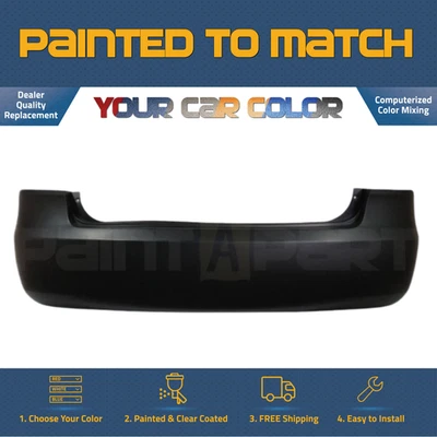 FOR 2006-2008 Hyundai Sonata 2.4L Rear Bumper Cover PREMIUM Painted to Match Foto 1 de 3