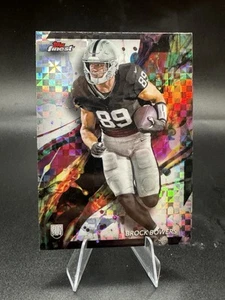 2024 BROCK BOWERS Topps Finest X-Fractor Rookie Card RC #82 LV Radiers SP - Picture 1 of 2