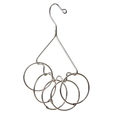 Accesorio Organizador Colgar Plata Anillo Abierto Compra Bufandas Cinturones Corbatas Joyería Foto 1 de 4