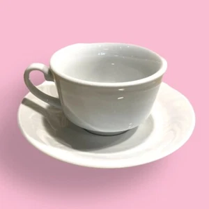 Richard Ginori Set 1856 "White Coffee Tea Cups Footed" & Saucers 4 New Italy - Picture 1 of 10
