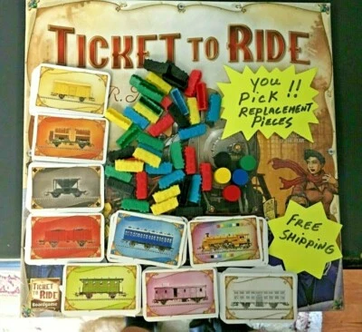 Ticket To Ride Game Replacement Pieces YOU PICK Days of Wonder FREE SHIPPING - Image 1 of 2