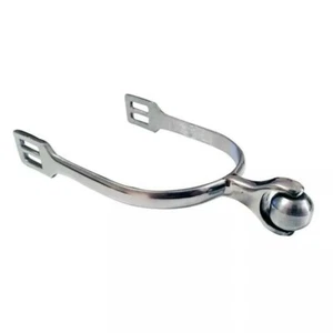 Horse Spurs Stainless Steel Smooth Roller Ball English Spur Light Weight Polish - Picture 1 of 4