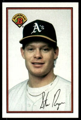 1989 Bowman Baseball Card Stan Royer Rookie A Oakland Athletics #195 - Image 1 of 2